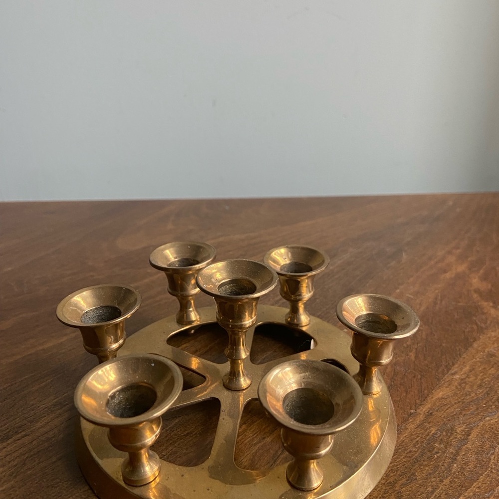 Vintage Brass Candle Holder - Picture 8 of 9
